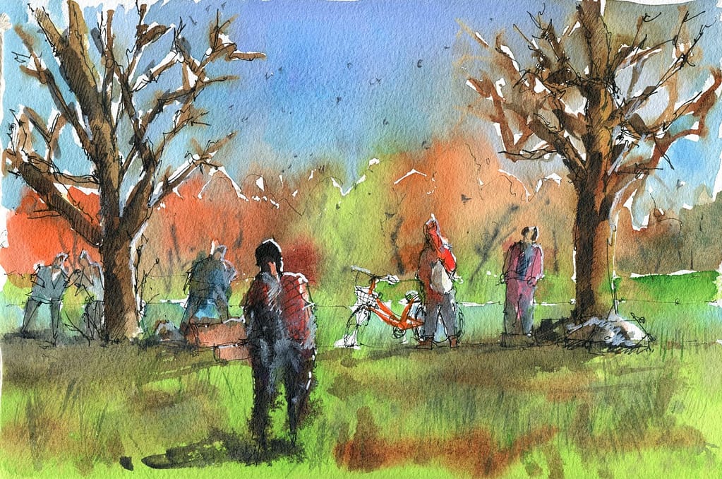 Paint Cinque Terre and Learn Line and Wash