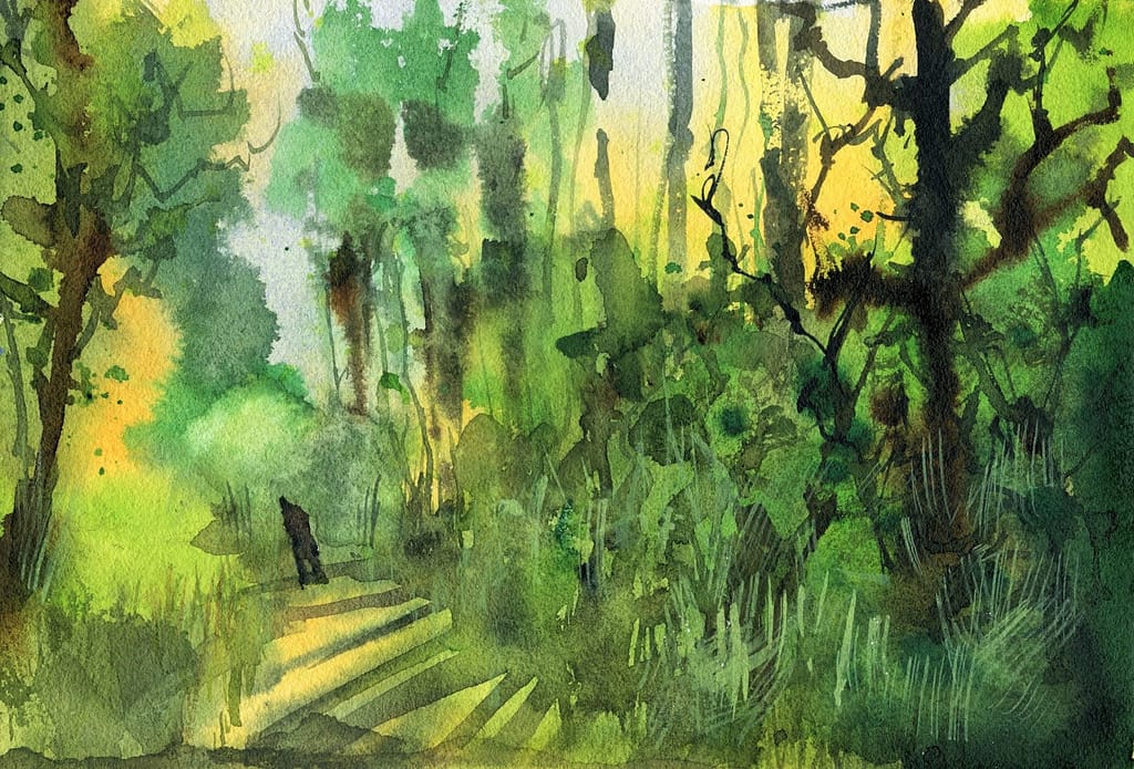 Venice and Forest Scene