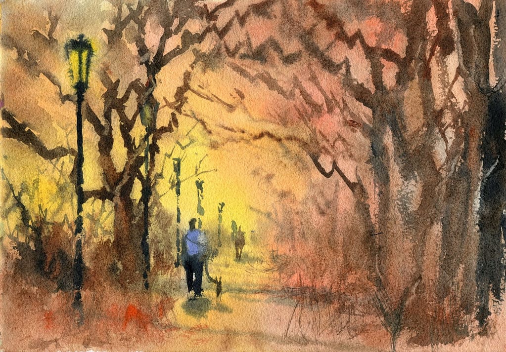 Paint New York And A Fall Landscape
