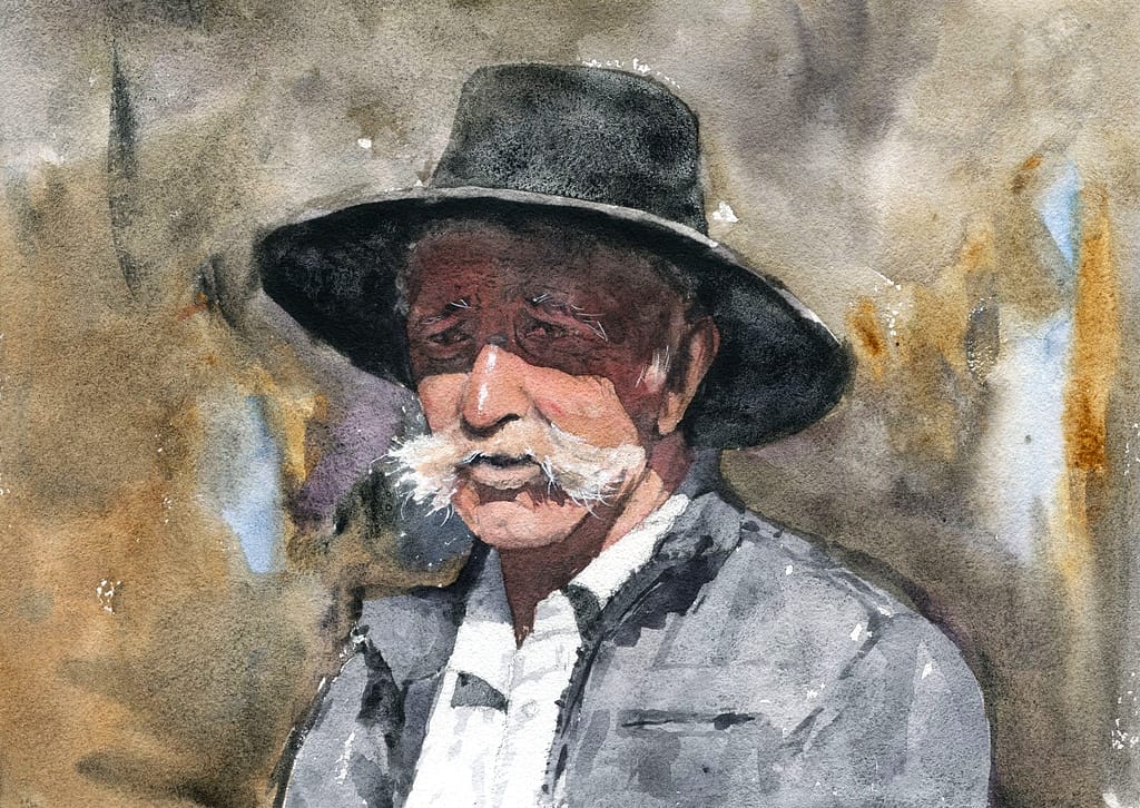 Paint A Male Portrait: Simple Process And Steps