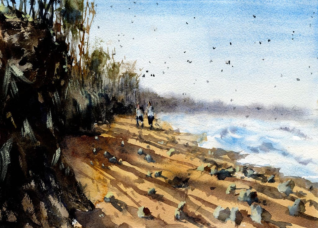 Beach scene