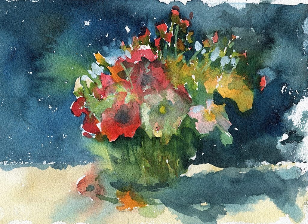Paint Loose Watercolor Flowers
