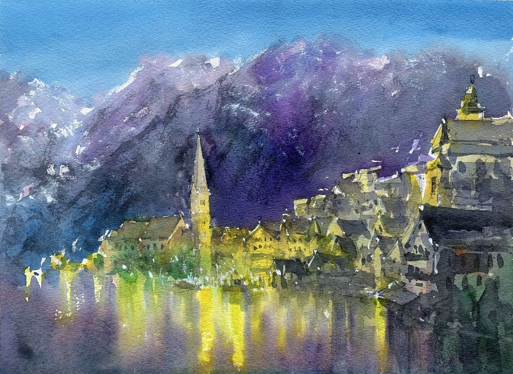Paint Sicily and Hallstatt