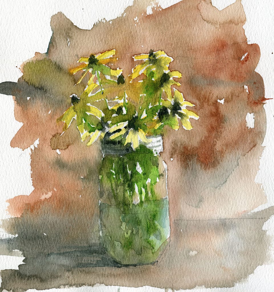 Paint Loose Watercolor Flowers